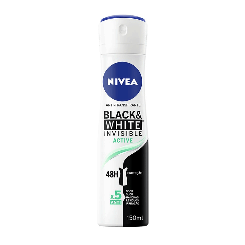 Nivea Black & White Invisible Active Body Spray 200ml