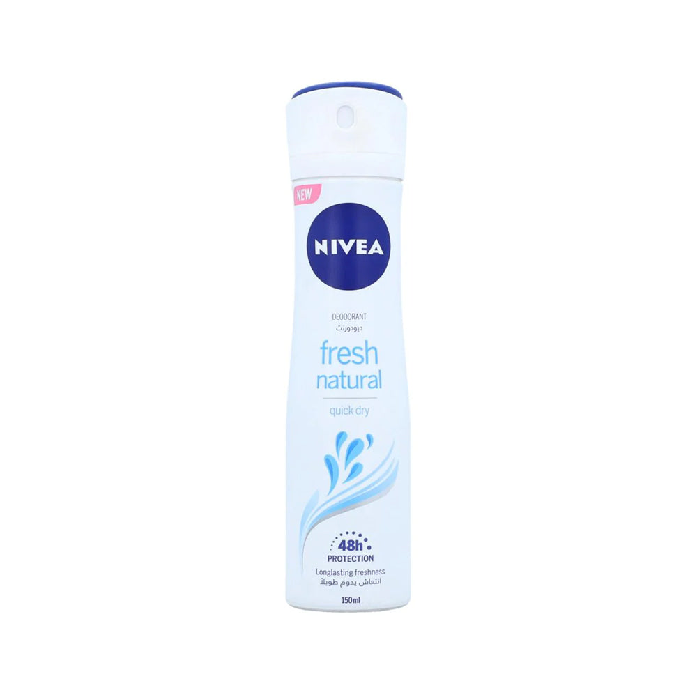 Nivea Fresh Natural 0% Aluminium 48h Body Spray 150ml - Snapcart.pk