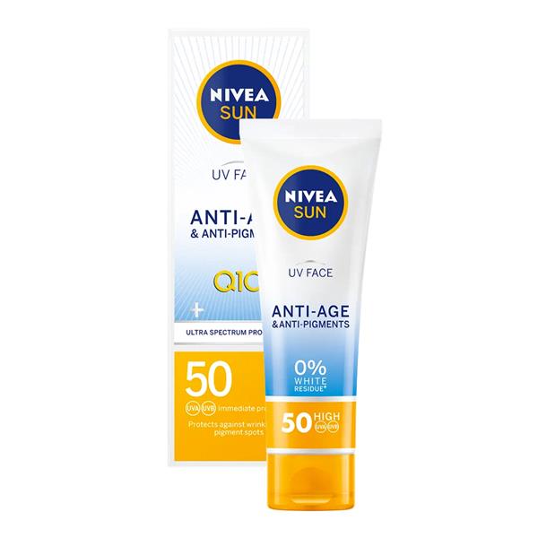 Nivea Sun Anti-age & Anti-pigment Q10 Spf50 50ml - Snapcart.pk