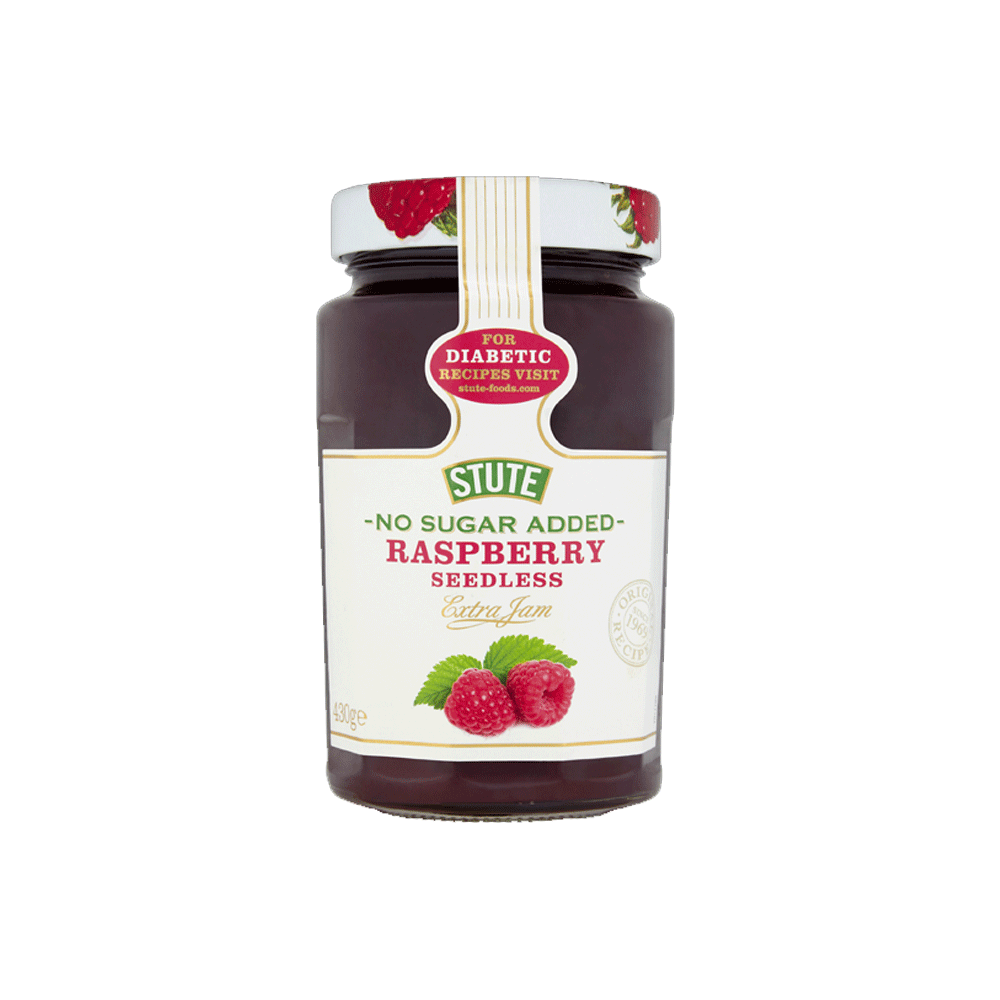 Stute Foods No Sugar Added Raspberry Seedless Jam 430g - Snapcart.pk