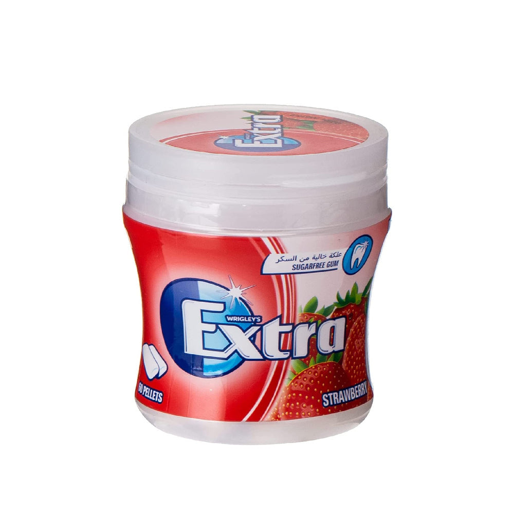 Wrigley's Extra Strawberry Flavour Jar 60s - Snapcart.pk