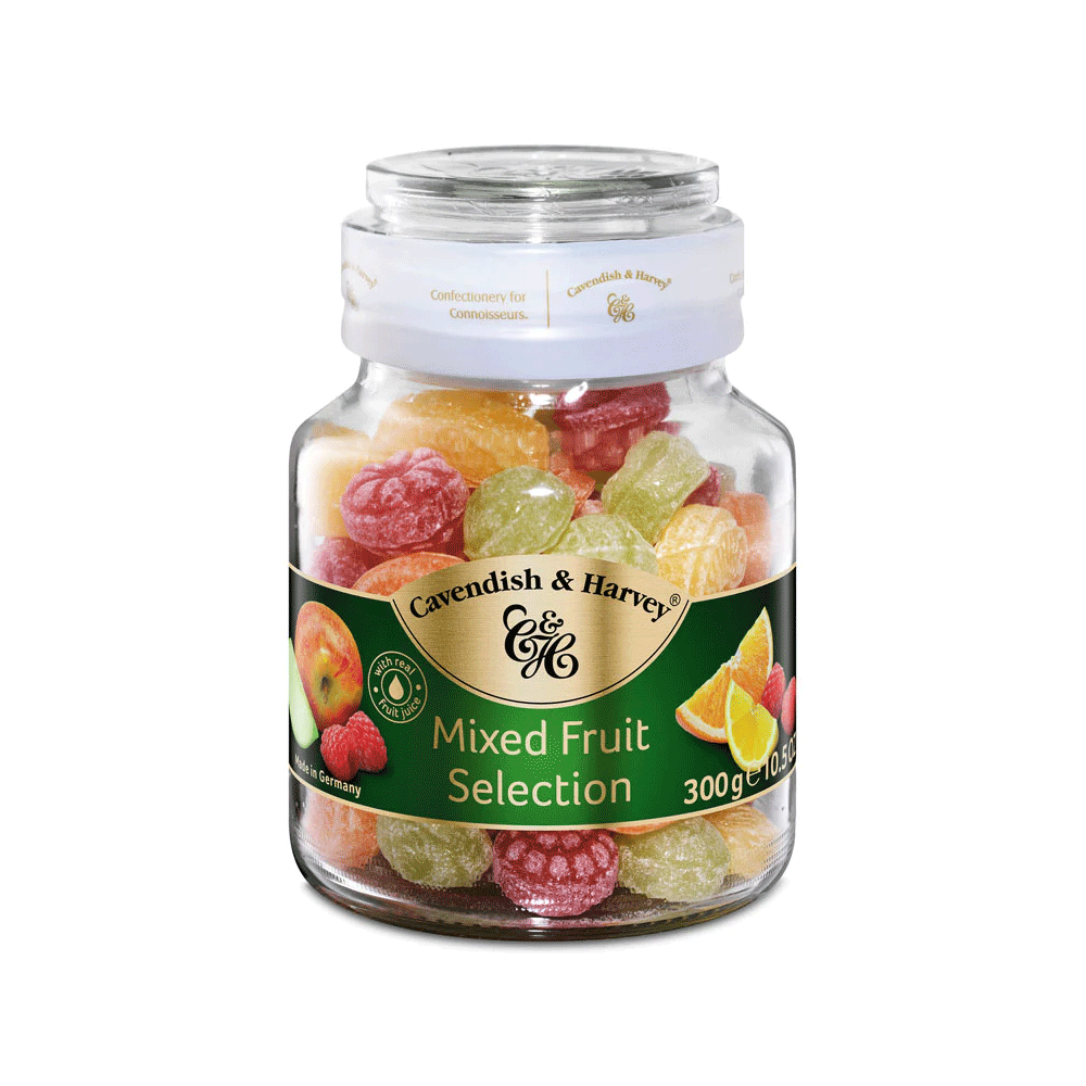 Cavendish & Harvey Fuit Candies Candie Jar 300g