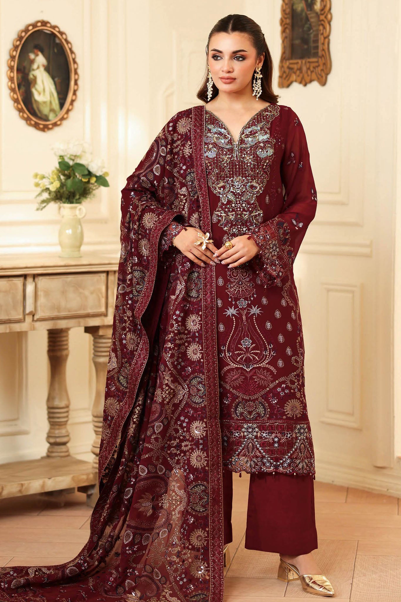 Dastan by Ramsha Unstitched 3 Piece Formals Vol-04 Suit-T-404