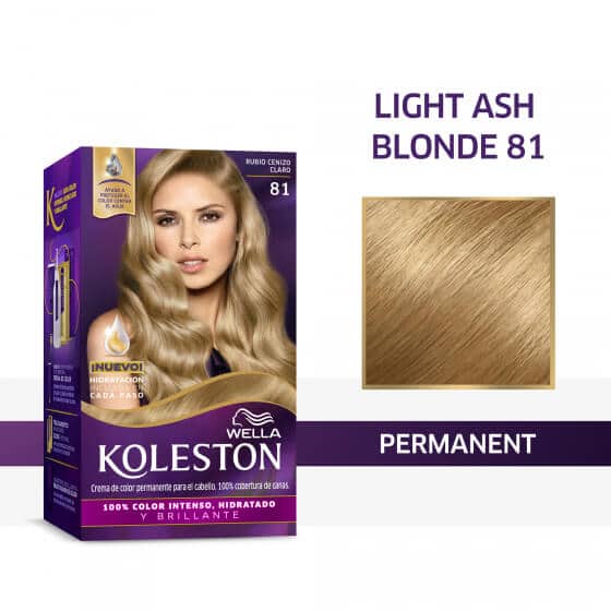 Wella Koleston -  Hair Color Cream Light Ash Blonde 8/1