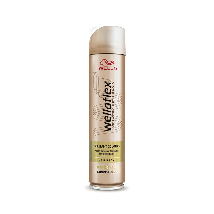 Wella Wellaflex Brilliant Colors Strong Hold Hair Spray 250ml - Snapcart.pk