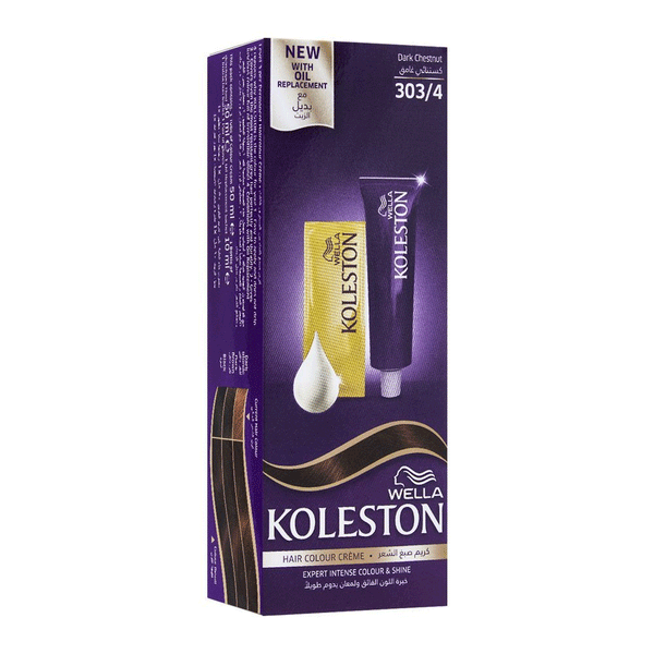 Wella Koleston 303/4 Dark Chestnut - Snapcart.pk