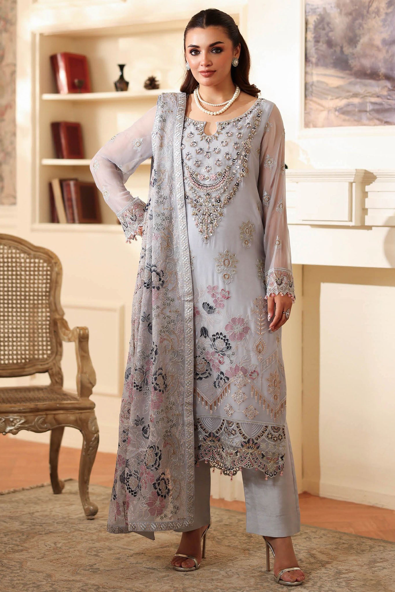 Dastan by Ramsha Unstitched 3 Piece Formals Vol-04 Suit-T-405