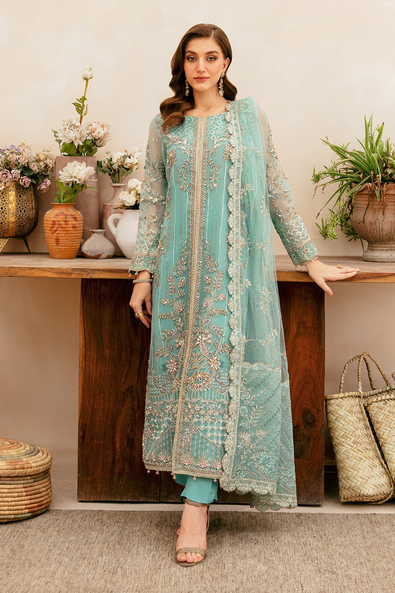 Ramsha Unstitched 3 Piece Luxury Festive Wedding Vol-04 Collection'2024-HA-405