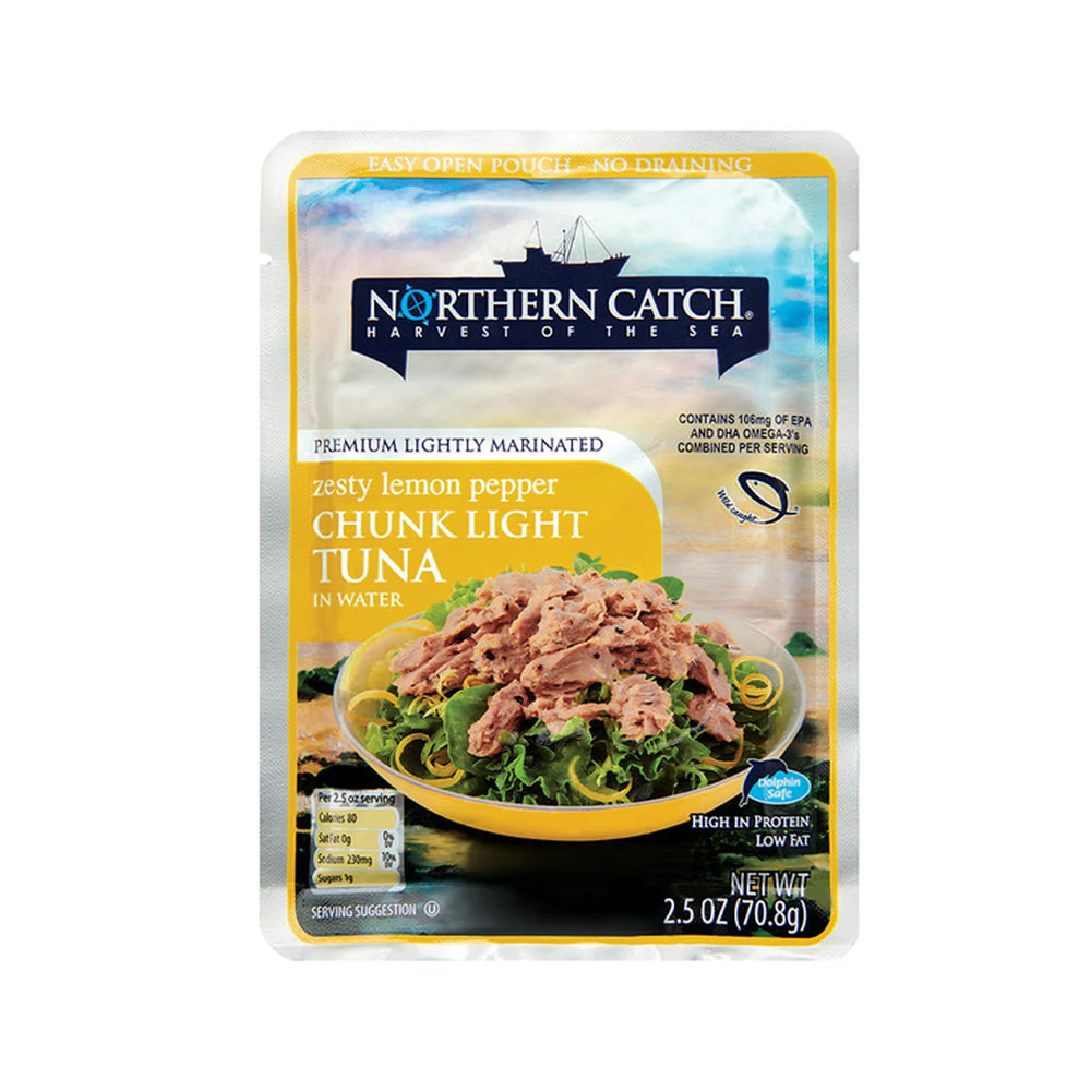 Northern Catch Zesty Lemon Pepper Chunk Light Tuna In Water 70g - Snapcart.pk