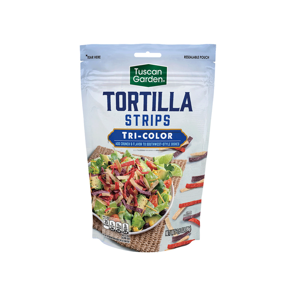Tuscan Garden Tortilla Strips Tri-color 99g