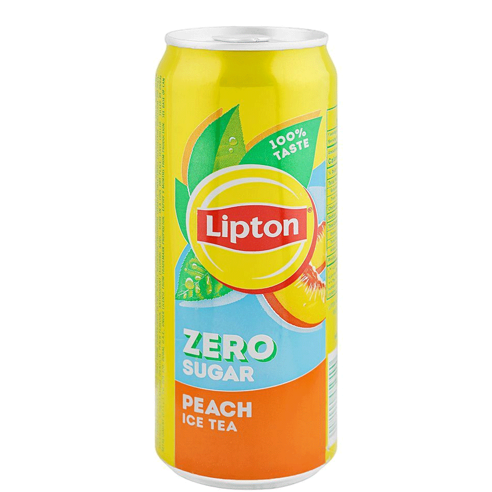 Lipton Peach Ice Tea Zero Sugar Can 320ml