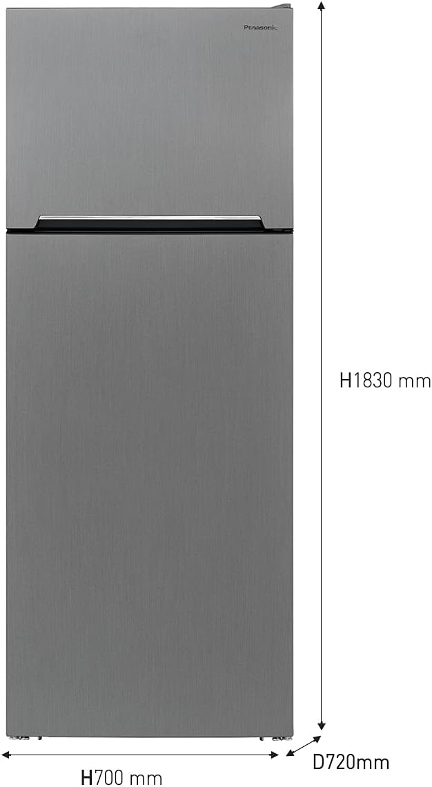 Panasonic 570 Liters Top Mount Refrigerator, Silver Nrbc572Vs - My Store