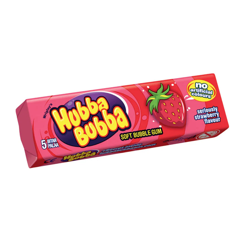 Hubba Bubba Gum Strawberry 35gm - Snapcart.pk