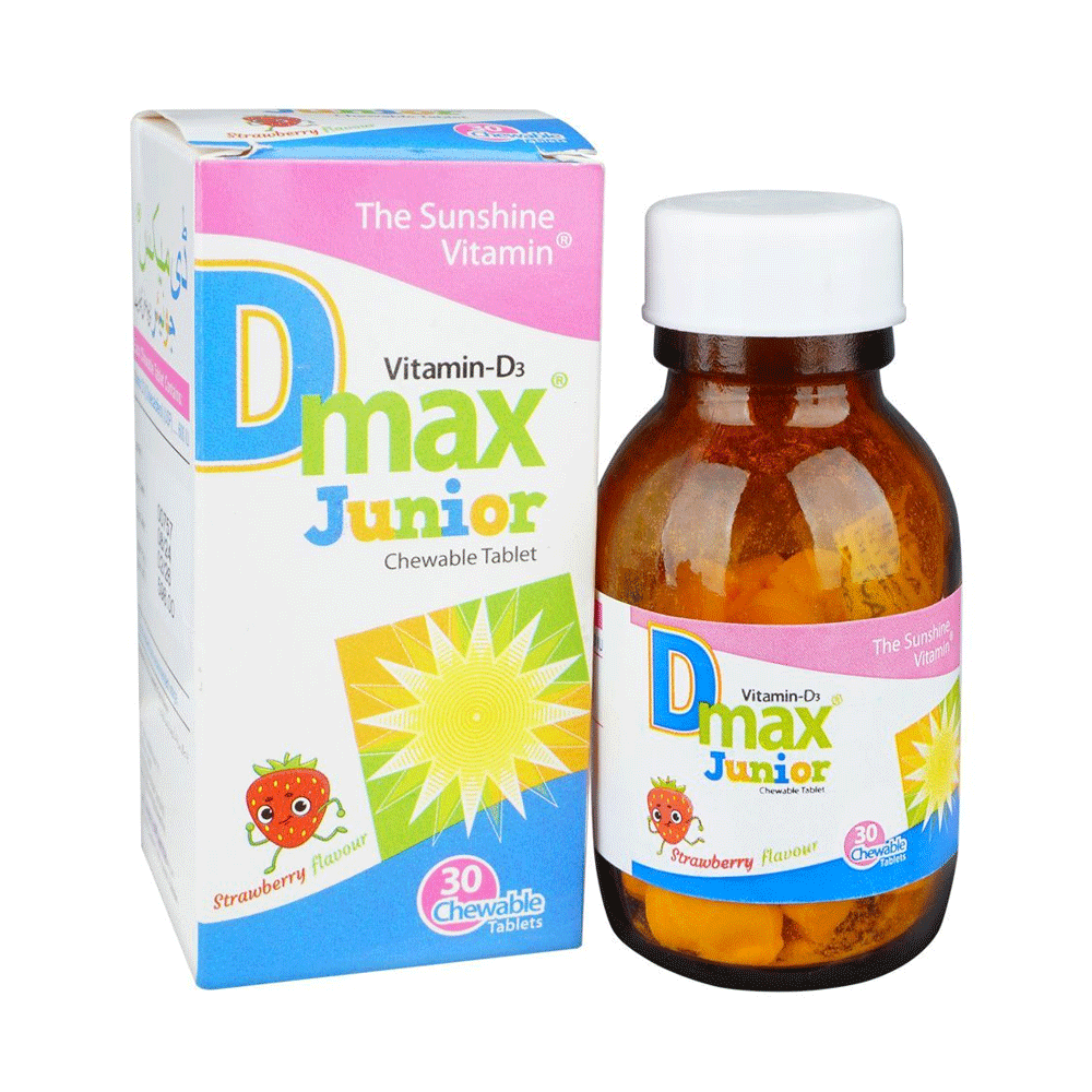 D Max Junior Vitamin D3 Chewable Tab 30s