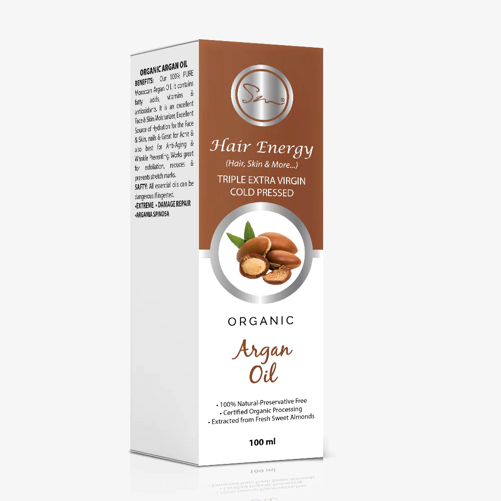 Hair Energy Carrier Oil Organic Argan Carrier Oil Argania Spinose 100ml