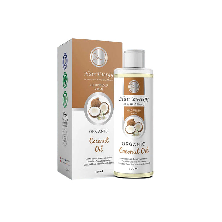 Hair Energy Carrier Oil Organic Coconut Oil Cocos Nucifera 100ml Hair Energy