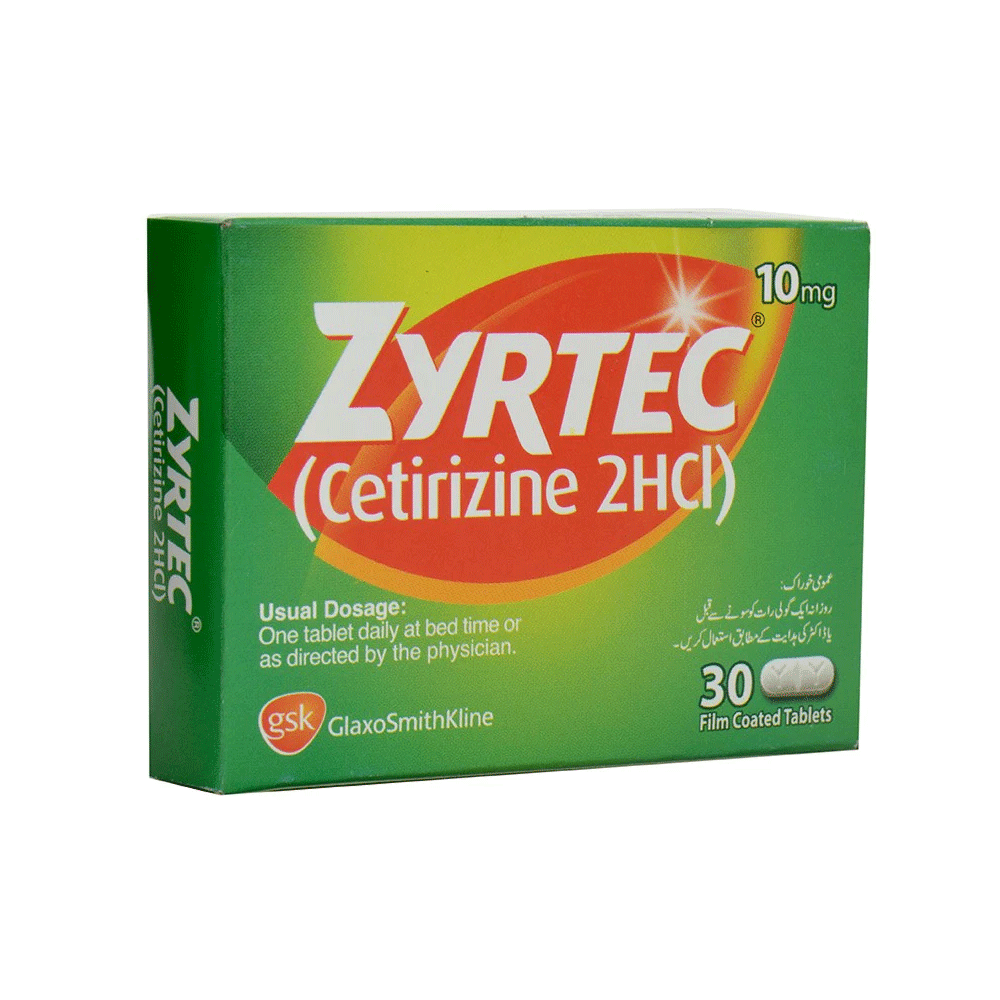 Zyrtec 10mg Tab 30s Box (local)