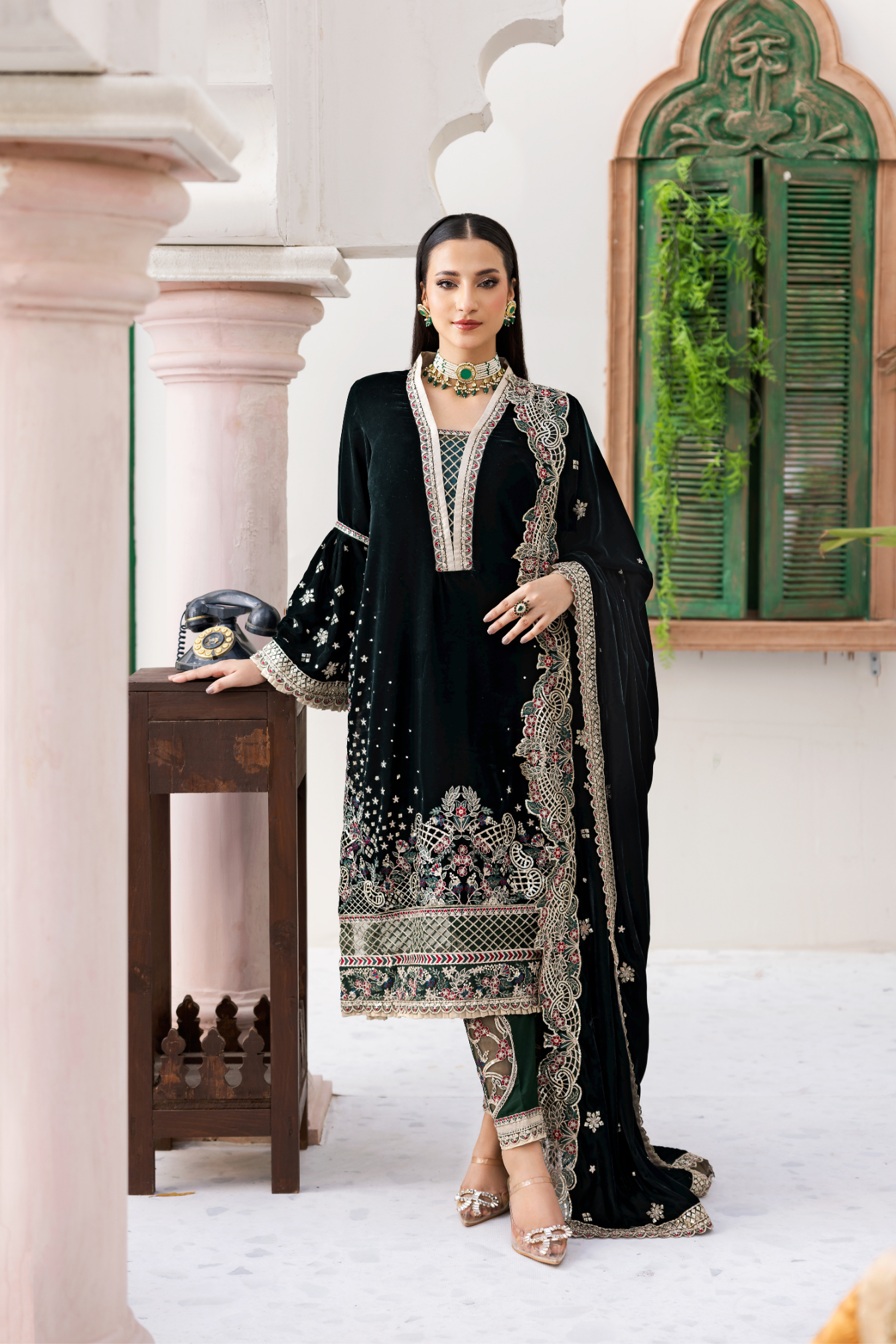 Andaz e Makhmal By Zebtan Unstitched 3 Piece Luxury Formals Suit-ZAM-07