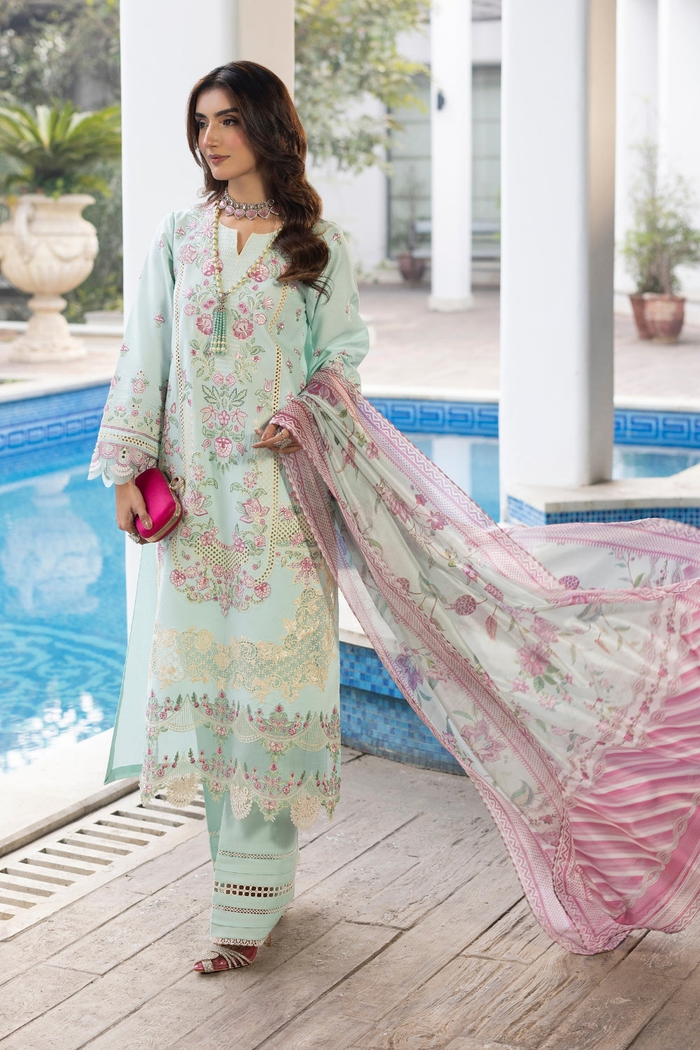 Dil Kash By Gulmina Unstitched 3 Piece Summer Lawn Suit-IQRA