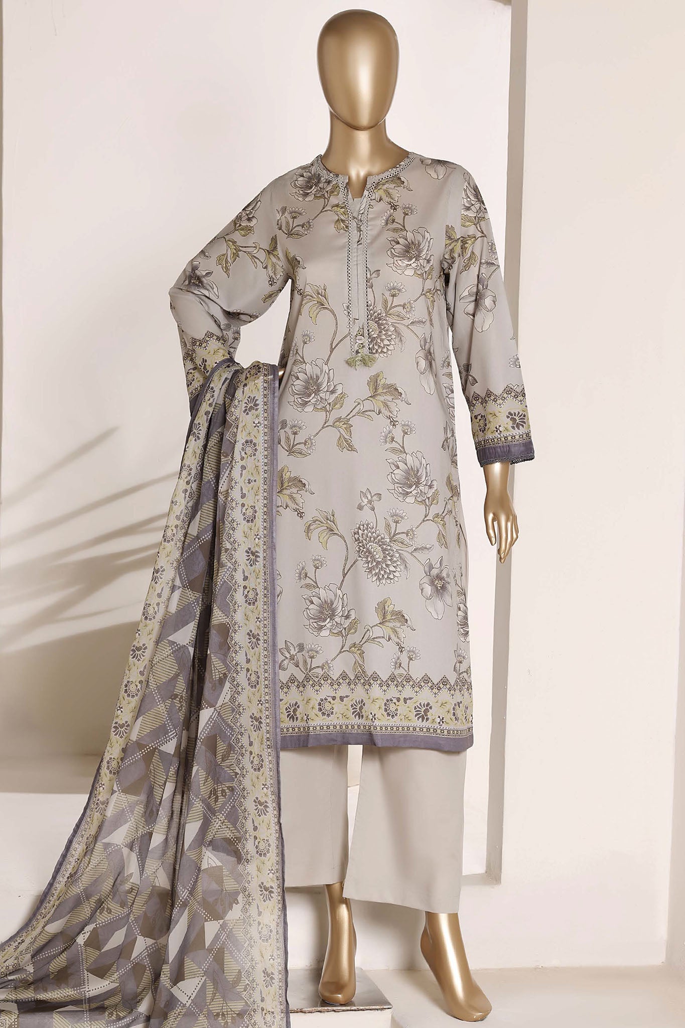 Sada Bahar Stitched 3 Piece Printed Lawn Vol-02 Suit-PR-4506-SKIN