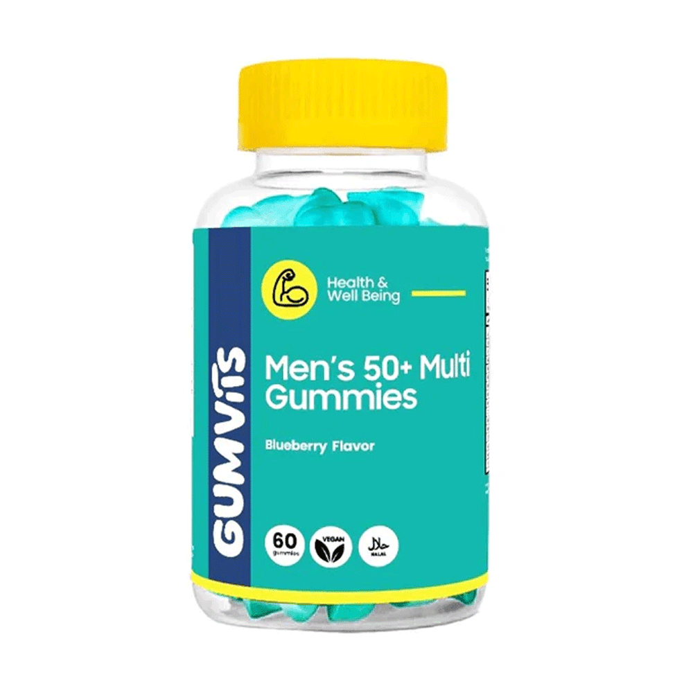 Gumvits Mens 50+ Multi Gummies 60s