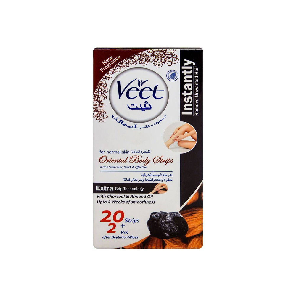 Veet Charcool Oriental Strips 20+2s - Snapcart.pk
