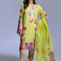 The Affordables By Mariam Malik Unstitched 3 Piece Digital Printed Lawn Collection'2025-Floral Green