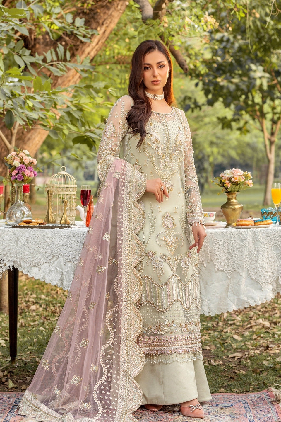 Amelie By Nine Needles Unstitched 3 Piece Luxury Formals Collection'2025-LD 01