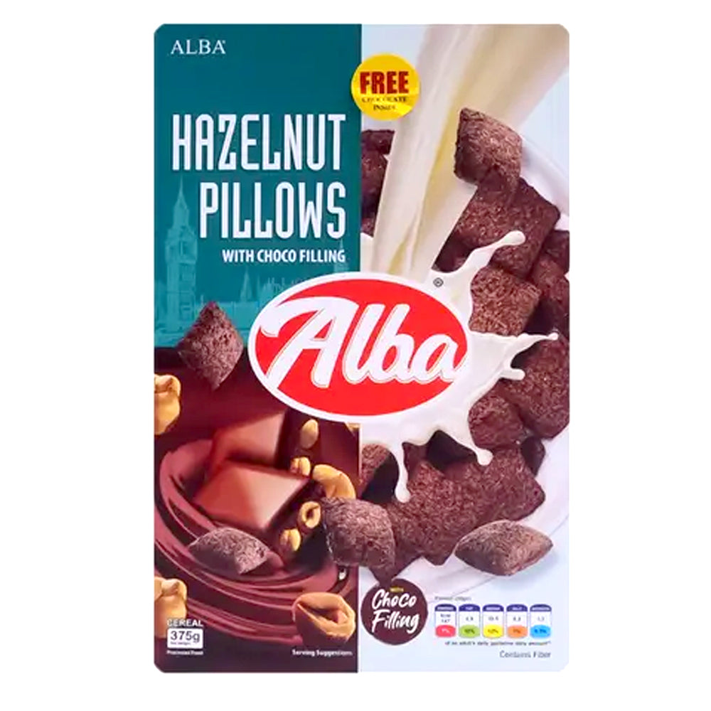 Alba Hazelnut Pillows With Choco Filling Cereal 250g