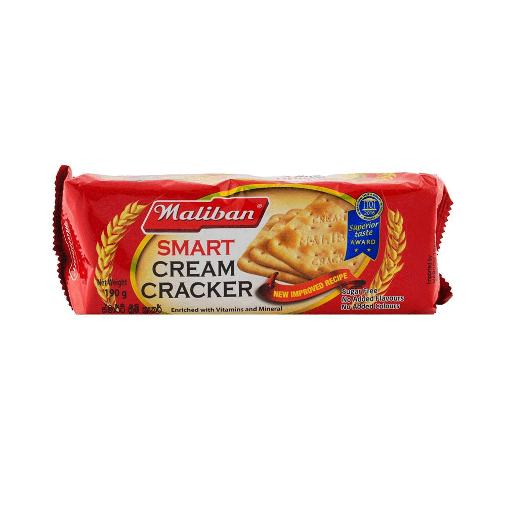 Maliban Smart Cream Crackers 190g - Snapcart.pk
