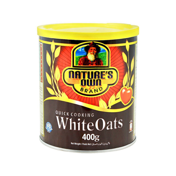 Nature's Own Quick Cooking White Oats Tin 400g - Snapcart.pk