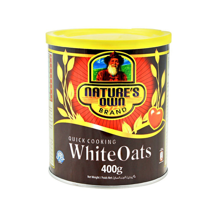 Nature's Own Quick Cooking White Oats Tin 400g - Snapcart.pk