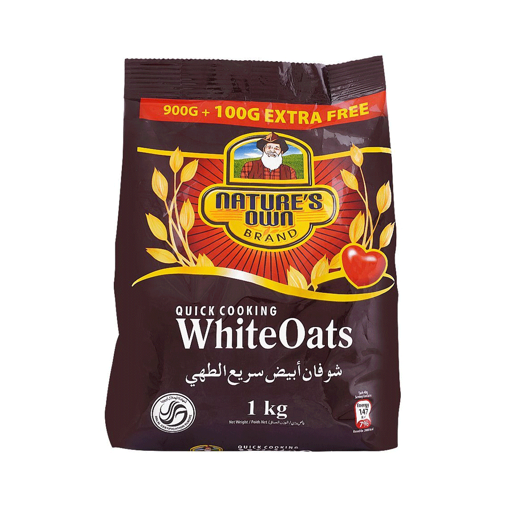 Nature's Own Quivk Cooking White Oats 1kg