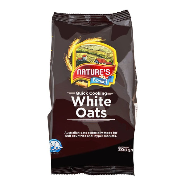 Nature's Basket Quick Cooking White Oats 200g - Snapcart.pk