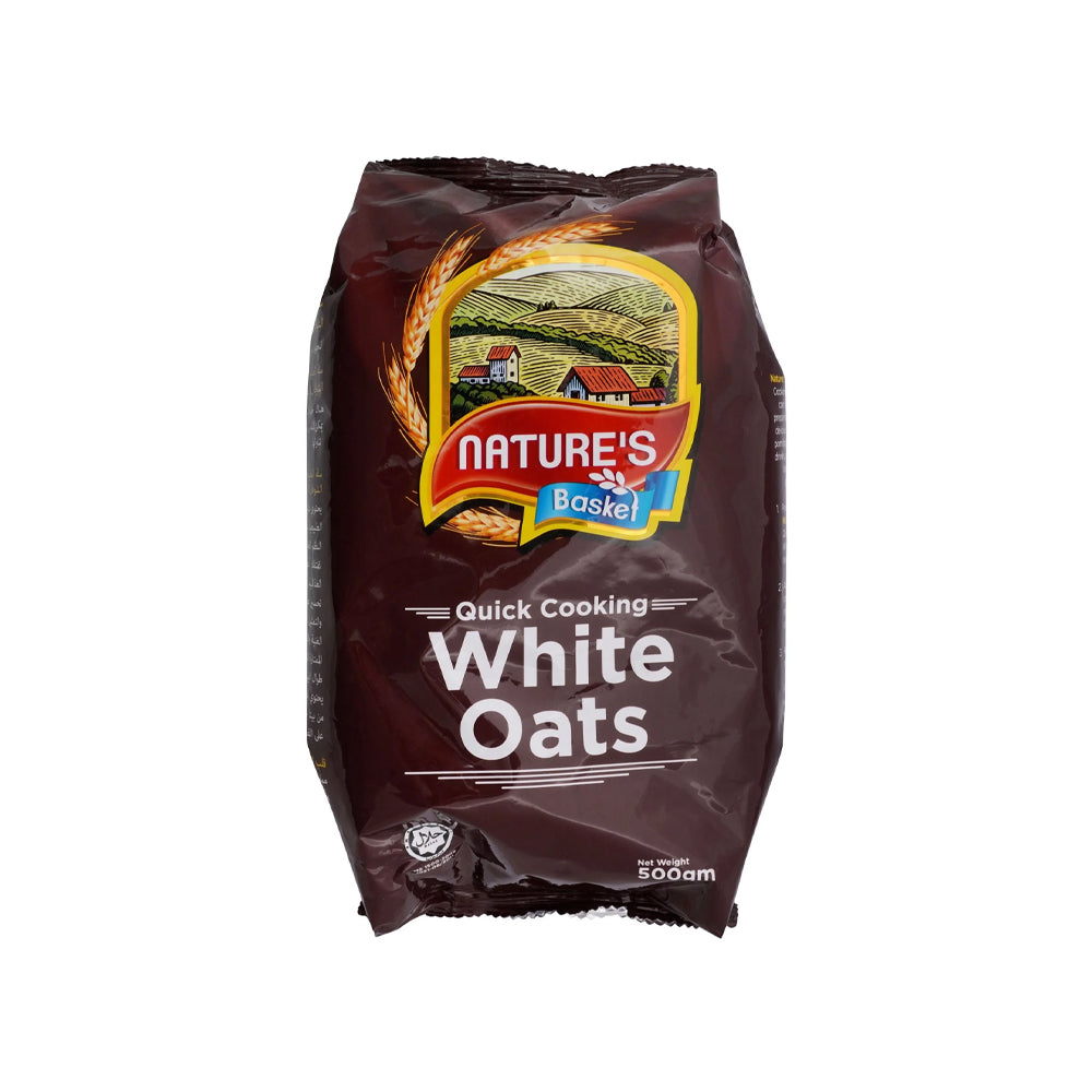 Nature's Basket Quick Cooking White Oats 500g - Snapcart.pk