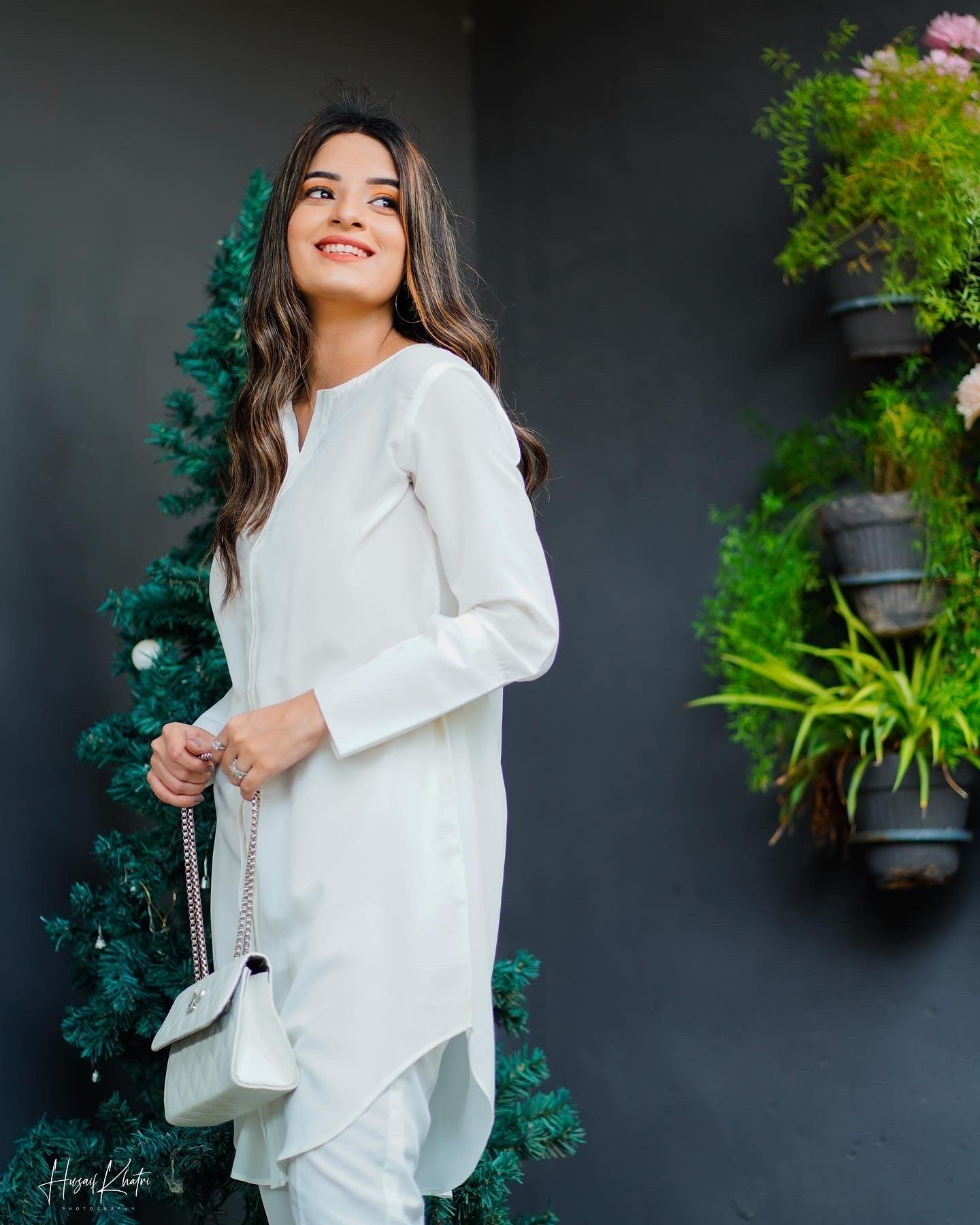 Zauk Stitched 2 Piece Collection-White Two Piece Dress