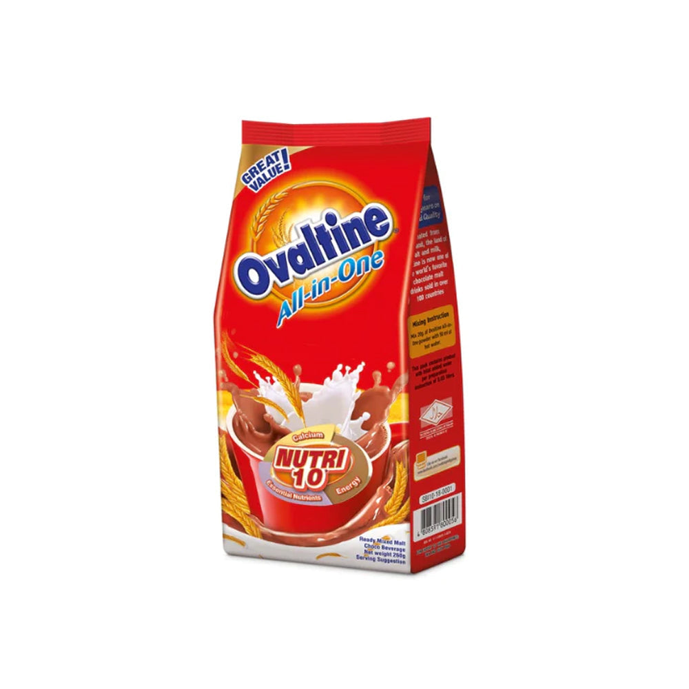 Ovaltine Ready Mixed Malt Choco Beverage 260g Pouch - Snapcart.pk
