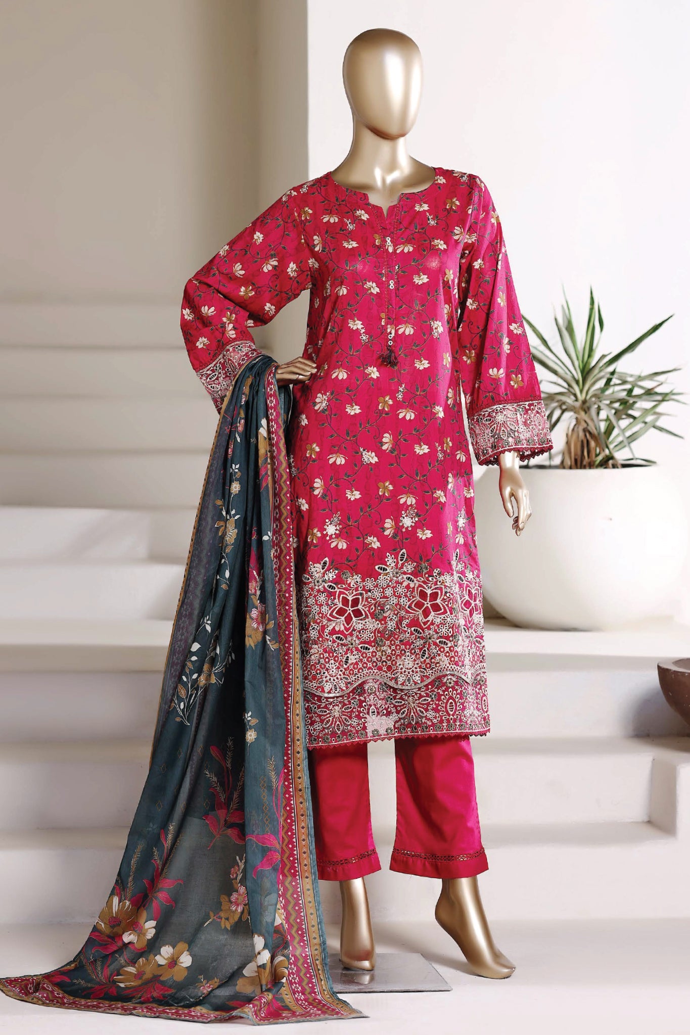 Amyrah By Sada Bahar Stitched 3 Piece Festive Emb Lawn Vol-02 Suit-EMB-4829 ATISHI