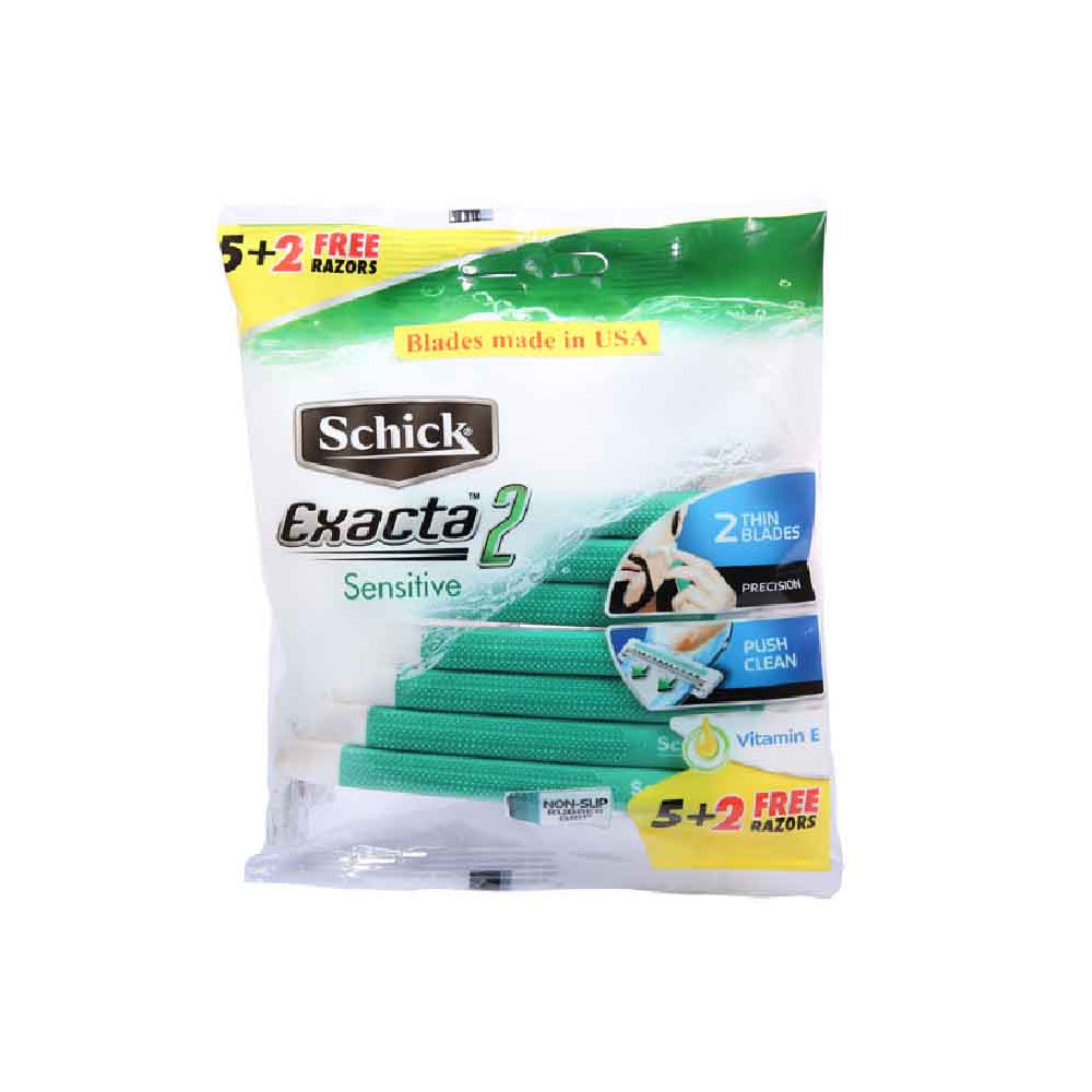 Schick Exacta 2 Sensitive 5+2 - Snapcart.pk