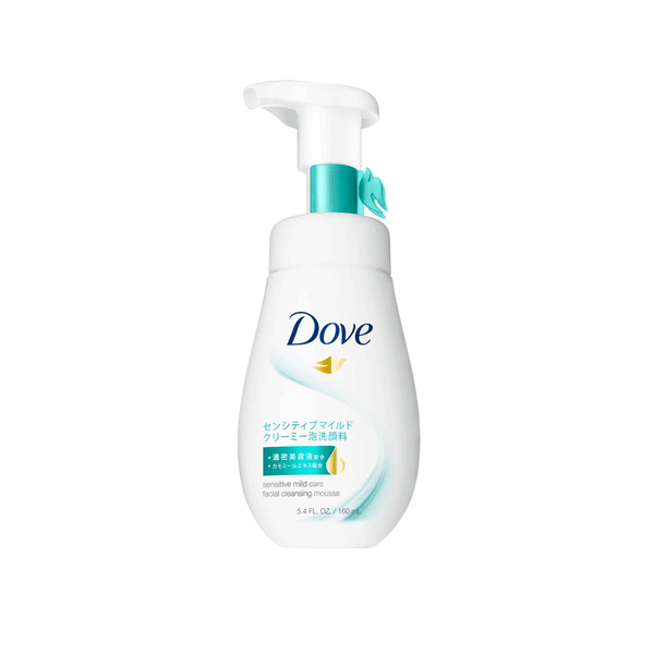 Dove Sensitive Mild Creamy Foam Faical Cleansing Mousse 160ml - Snapcart.pk