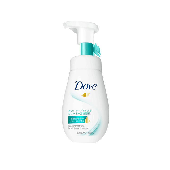 Dove Sensitive Mild Creamy Foam Faical Cleansing Mousse 160ml - Snapcart.pk
