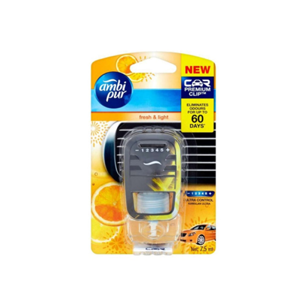 Ambi Pur Car Air Freshener Fresh & Light 7.5ml - Snapcart.pk