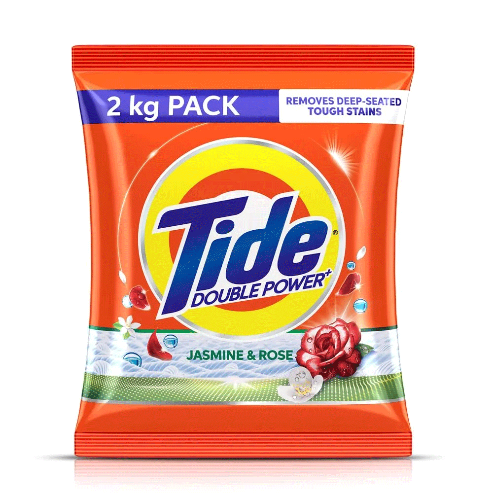 Tide Double Power Jasmine Rose Detergent Powder 2kg