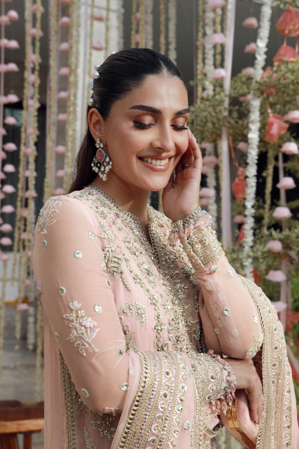 Gulmina Unstitched 3 Piece Luxury Chiffon Suit-Arooba