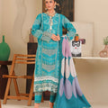 Sahiba By Huma Gul Unstitched 3 Piece Premium Winter Collection'2025-Turqis HG-302