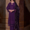 Aayra Stitched Winter Collection'2025-AY1142 - Mystic Plum 3Pc