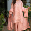 Shamooz Stitched 3 Piece Formals Collection'2025-Tea Pink SE-020