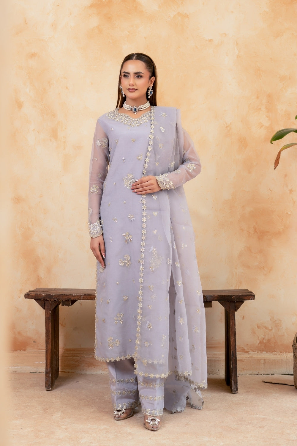 Mastani By Gulmina Stitched 3 Piece Luxury Formals Suit-Laila