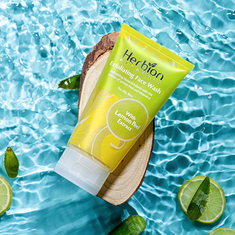 Herbion Oil Control Lemon Exfoliating Facewash 100Ml