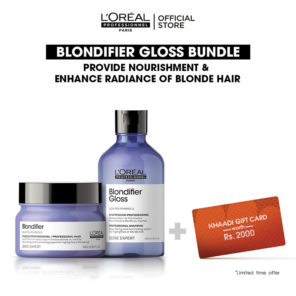 L'Oreal Professional - Blondifier Gloss Bundle with Free Khaadi Voucher worth 2,000